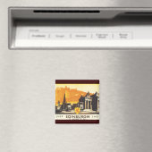 Edinburgh über LNER-Bahnplakat Magnet (In Situ (Geschirrspüler))