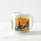 Edinburgh über LNER Schienen-Plakat Kaffeetasse (VorderseiteRechts)