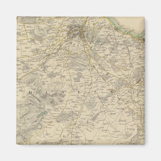 Edinburgh-Umgebungen Magnet (Vorne)