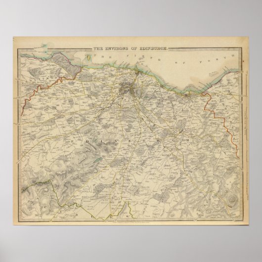 Edinburgh-Umgebungen Poster (Vorne)