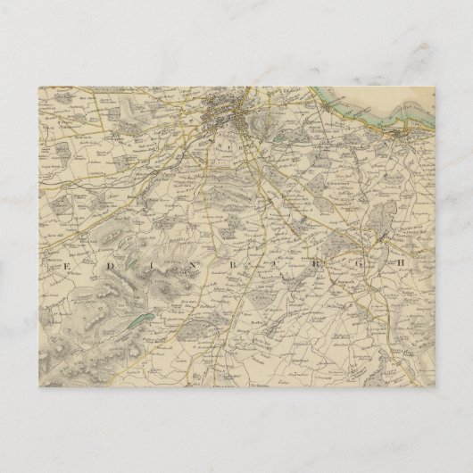 Edinburgh-Umgebungen Postkarte (Vorderseite)