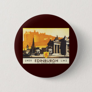 Edinburgh via LNER Rail Poster Button