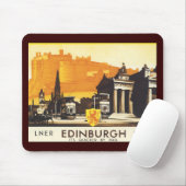 Edinburgh via LNER Rail Poster Mousepad (Mit Mouse)
