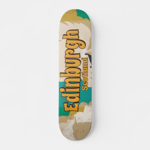 Edinburgh Vintage-Reiseposter Skateboard