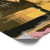 Edinburgh Vintage Travel Poster (Ecke)