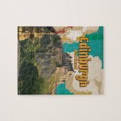 Edinburgh Vintage Travel Poster Puzzle (Horizontal)