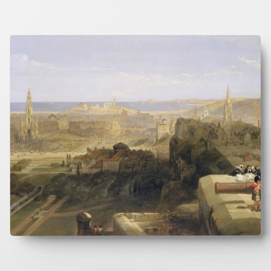 Edinburgh vom Schloss, 1847 (Öl auf Leinwand) Fotoplatte (Vorderseite)