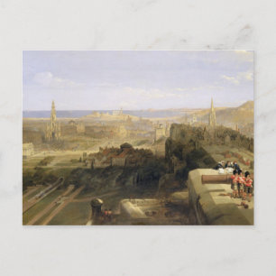Edinburgh vom Schloss, 1847 (Öl auf Leinwand) Postkarte