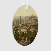 Edinburgh vom Schloss, Schottland Ornament (Vorderseite)