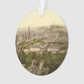 Edinburgh vom Schloss, Schottland Ornament (Vorderseite)
