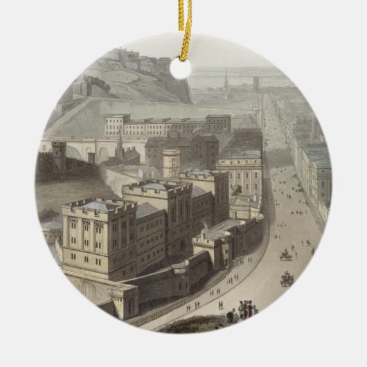 Edinburgh, von Calton Hügel, von 'einer Reise Keramik Ornament (Vorne)