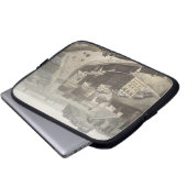 Edinburgh, von Calton Hügel, von 'einer Reise Laptopschutzhülle (Vorne Knopf)