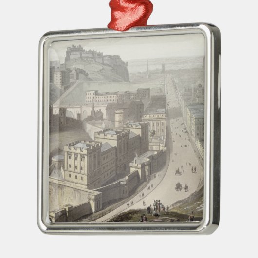 Edinburgh, von Calton Hügel, von 'einer Reise Ornament Aus Metall (Links)