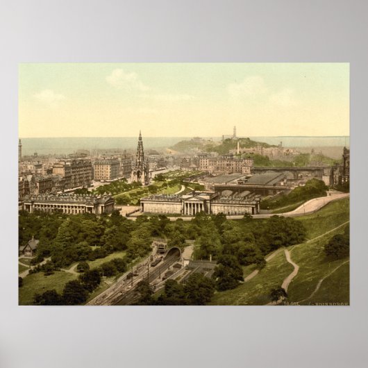 Edinburgh von Castle, Schottland Poster (Vorne)