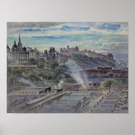 Edinburgh von der nahe gelegenen Kapelle St. Antho Poster (Vorne)