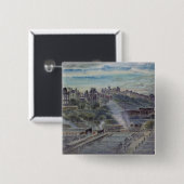 Edinburgh von nahen St Anthony Kapelle Button (Vorne & Hinten)