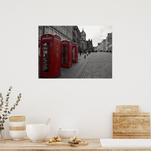 Edinburghs Royal Mile. Poster (Küche)