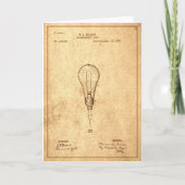 Edison Bulb Patent Karte (Vorderseite)