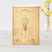 Edison Bulb Patent Karte (Gelbe Blume)