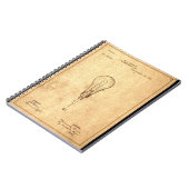 Edison Bulb Patent Notizblock (Linke Seite)