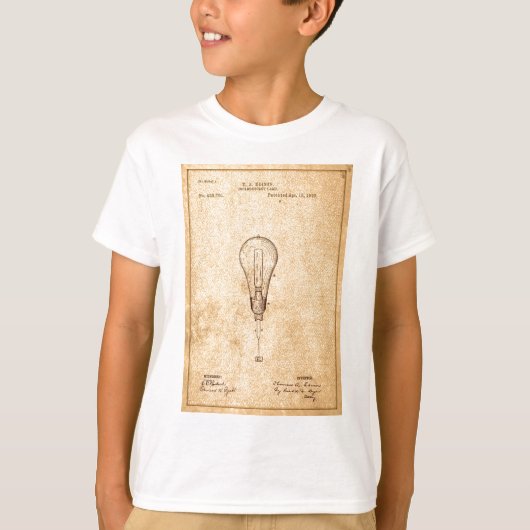 Edison Bulb Patent T-Shirt (Vorderseite)
