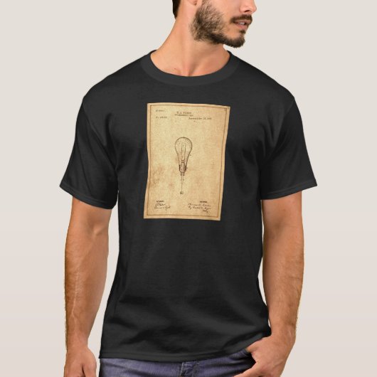 Edison Bulb Patent T-Shirt (Vorderseite)