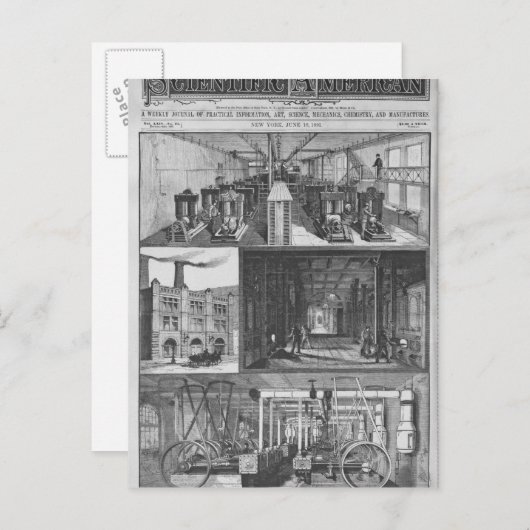 Edison Electric Illuminating Co. Postkarte (Vorne/Hinten)