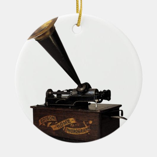 Edison Heim Phonograph Keramikornament (Vorne)