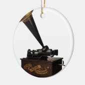 Edison Heim Phonograph Keramikornament (Links)
