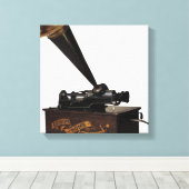 Edison-Heimphonograph Leinwanddruck (Insitu (Holzboden))