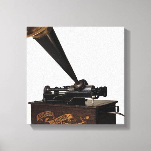 Edison-Heimphonograph Leinwanddruck (Vorderseite)