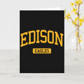 Edison High School Hs Edison Nj Varsity Srts Karte (Gelbe Blume)