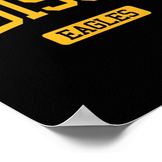 Edison High School Hs Edison Nj Varsity Srts  Poster (Ecke)