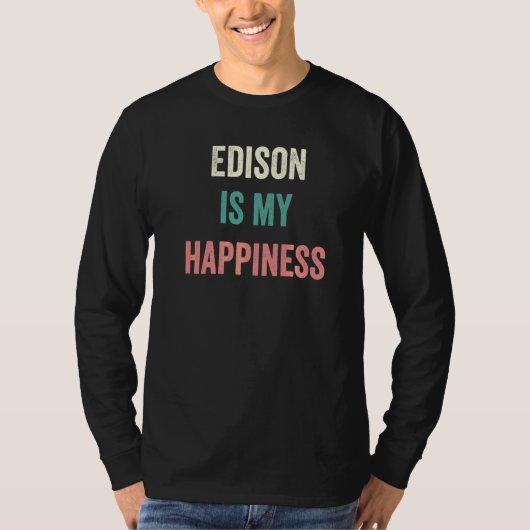 Edison ist mein Glück T-Shirt (Vorderseite)
