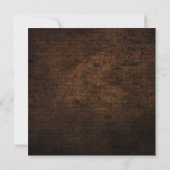 Edison Lights & Industrial Brown Briwn Wall Save The Date (Rückseite)