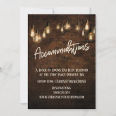 Edison Lights - Unterkunftskarte für Industriebieg Einladung (Vorderseite)