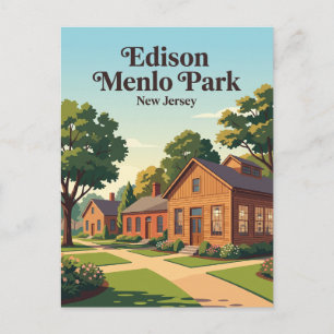 Edison Menlo Park, New Jersey Postkarte