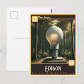 Edison, New Jersey | VINTAG Postkarte (Vorne/Hinten)