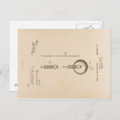 edison-patent-lampe-postcard-u.s. postkarte (Vorne/Hinten)
