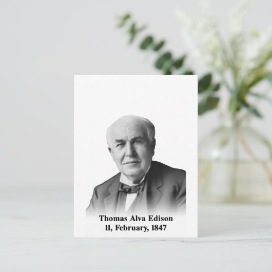 Edison Postcard Postkarte (Stehend Vorderseite)