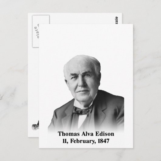 Edison Postcard Postkarte (Vorne/Hinten)
