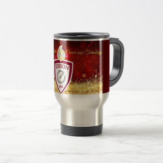 Edison Tech - Weihnachtsfeier Tasse* Reisebecher (VorderseiteRechts)