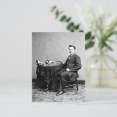 Edison und sein Phonograph 1887 Postkarte (Stehend Vorderseite)
