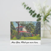 Edison Zuhause, Fort Myers, Florida Postkarte (Stehend Vorderseite)