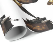 Edison-Zuhause-Plattenspieler Geschenkpapier (Rolleneckpunkt)