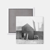 Edisons schwarze Maria Magnet (Vorderseite/Rückseite)