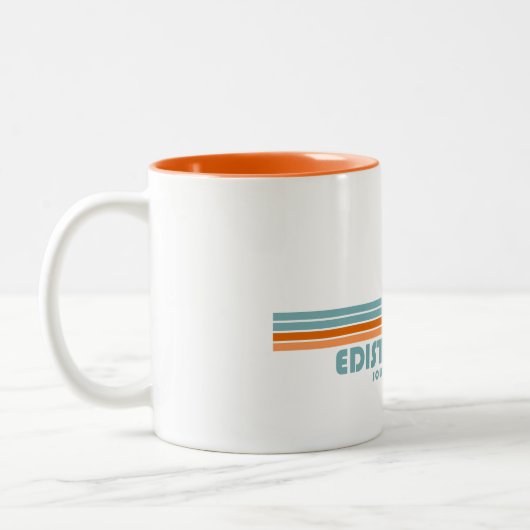 Edisto Beach South Carolina Sun Palm Trees Zweifarbige Tasse (Links)