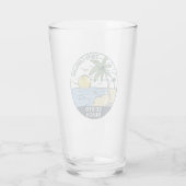 Edisto Beach South Carolina Vintag Glas (Rückseite)