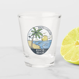 Edisto Beach South Carolina Vintag Schnapsglas