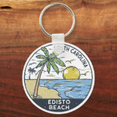 Edisto Beach South Carolina Vintage Schlüsselanhänger (Vorderseite)